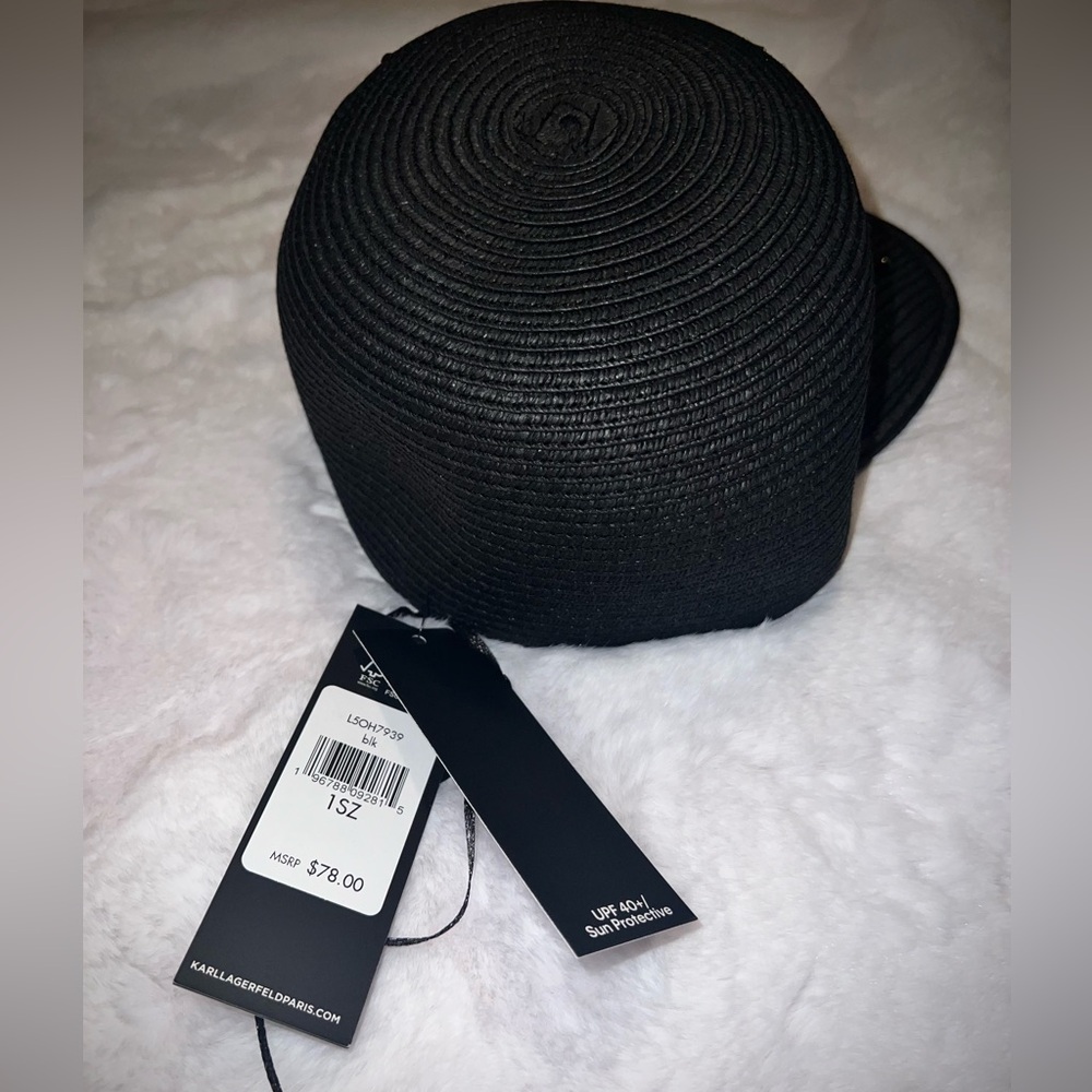Karl Lagerfeld Textured Cap with Embellishments - Picture 5 of 6